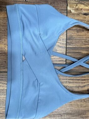 lululemon athletica Light Blue Crisscross Sports Bra